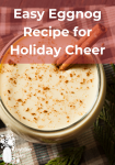 egg nog in glass