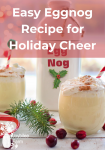 egg nog in glass