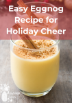 egg nog in glass
