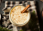 egg nog in glass