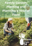two adults gardening together