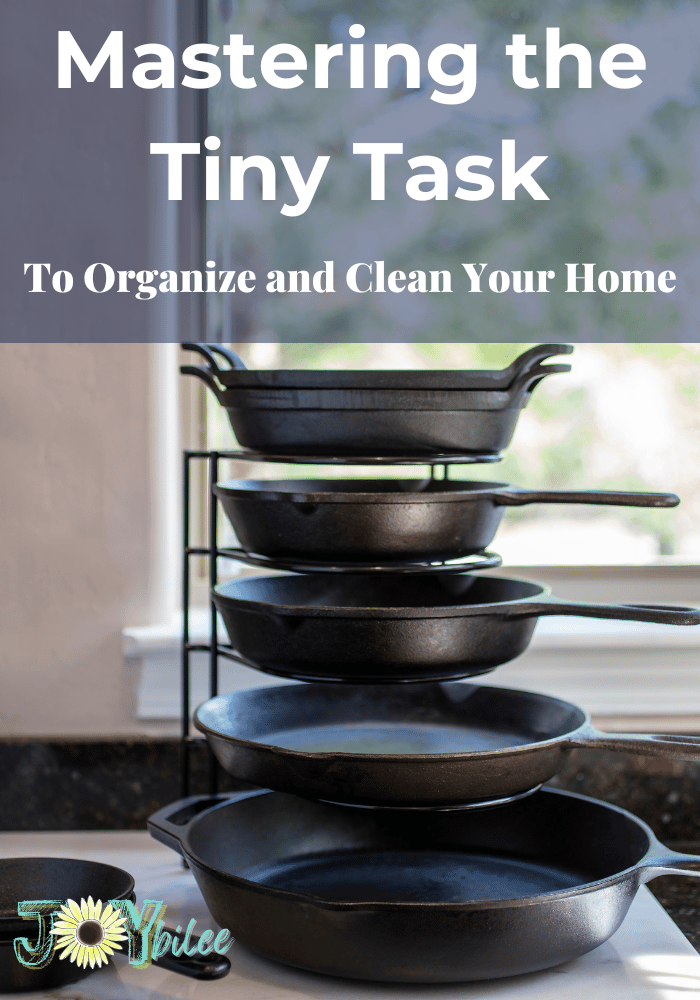 Cast Iron Frying Pans organized in a stack